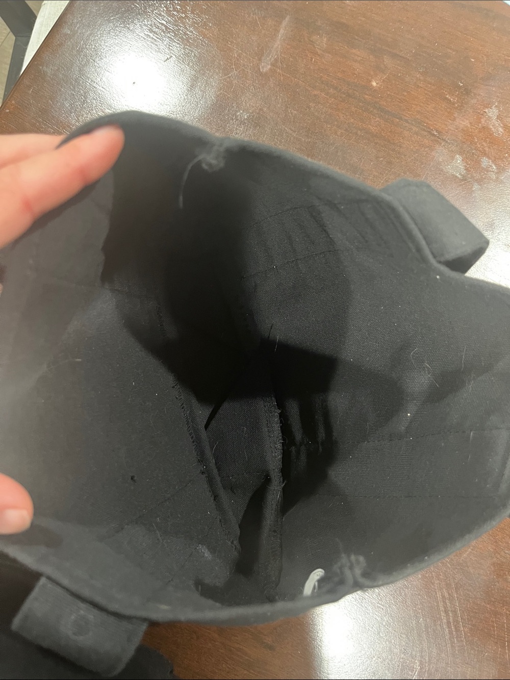 Trader Joe's Black Mini Tote Bag with Orange Logo - Picture 4 of 4